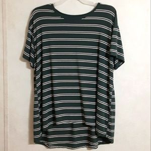 ❌SOLD❌ SZ L AE SOFT & SEXY HIGH-LOW STRIPED TEE